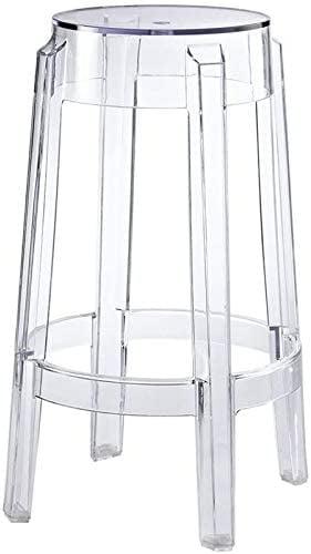 26.5" Sleek Transparent Acrylic Counter Stool