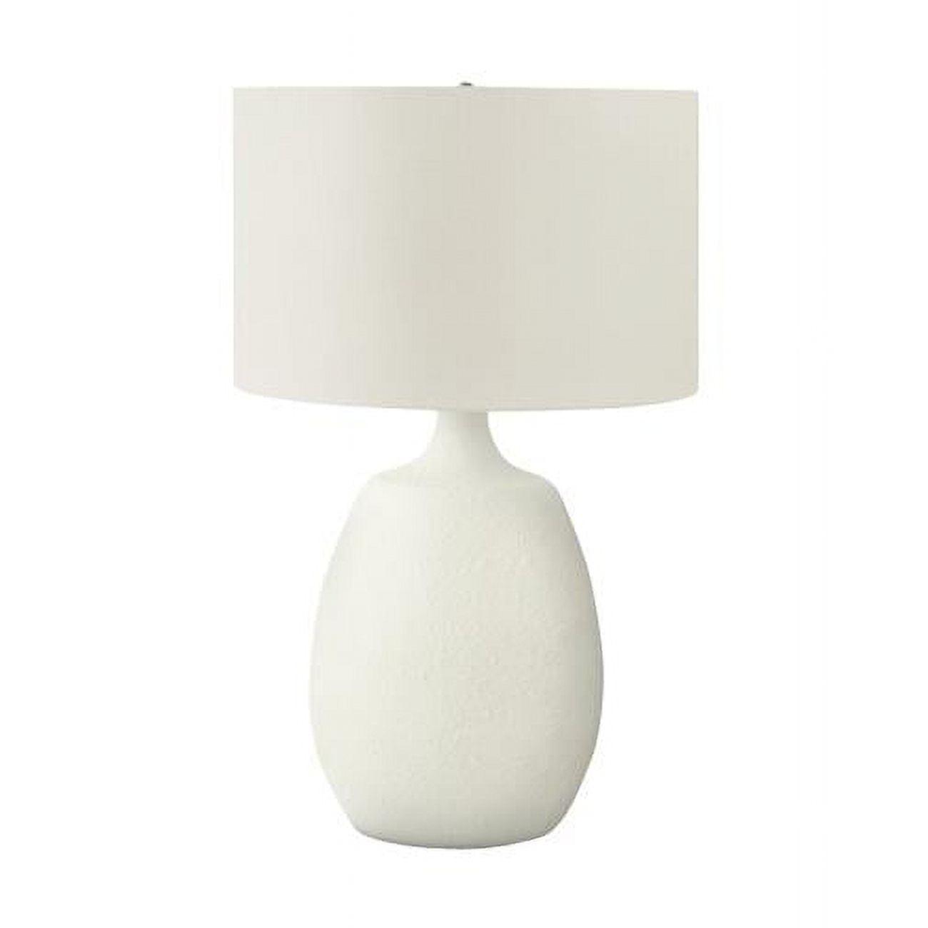 Monarch Specialties Lighting 26inchH Table Lamp Ivory / Cream Shade Cream Resin Contemporary