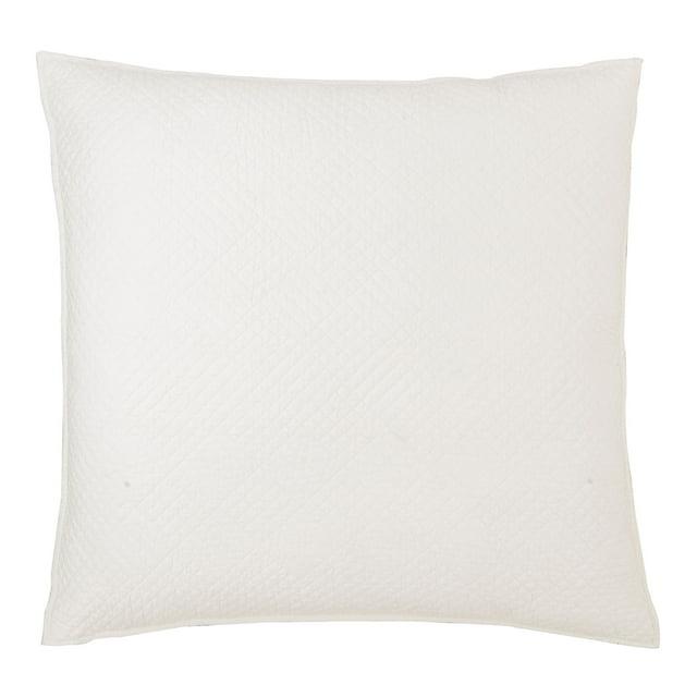 C&F Home 26" x 26" Hampton Soft White Cotton Euro Sham - Machine Washable