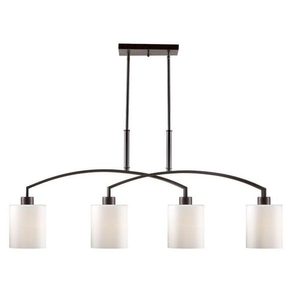 2683-04-32-Forte Lighting-Shanti - 4 Light Island Pendant-18 Inches Tall and 7.75 Inches Wide-Antique Bronze Finish