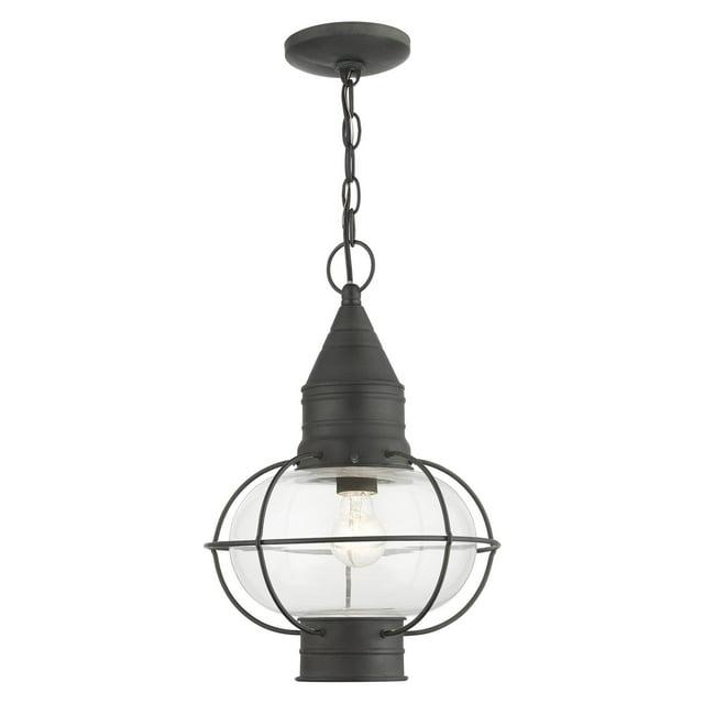 Livex Lighting Newburyport 1 - Light Pendant in  Charcoal