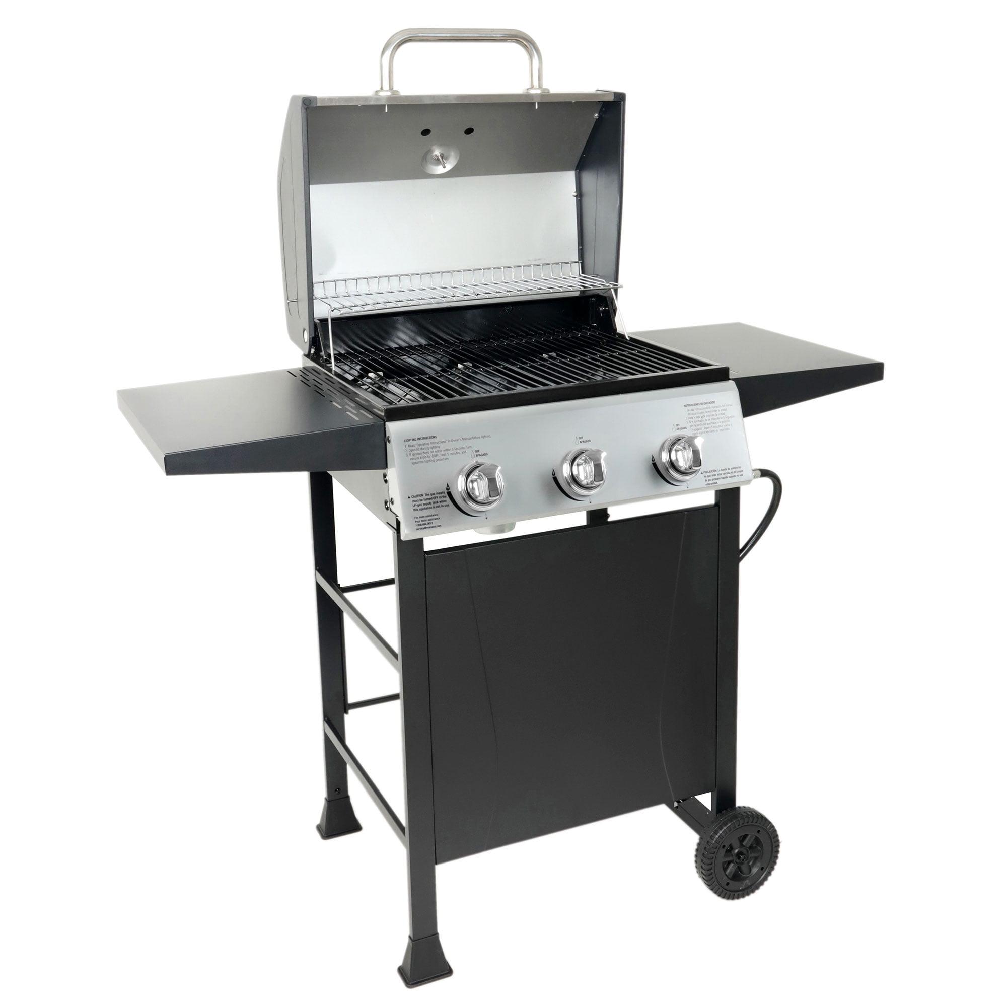 Grill Boss 3-Burner Black Stainless Steel Propane Gas Grill