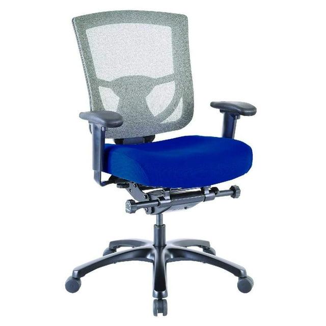 27.2" x 25.6" x 39.8" Blue Mesh/Fabric Chair