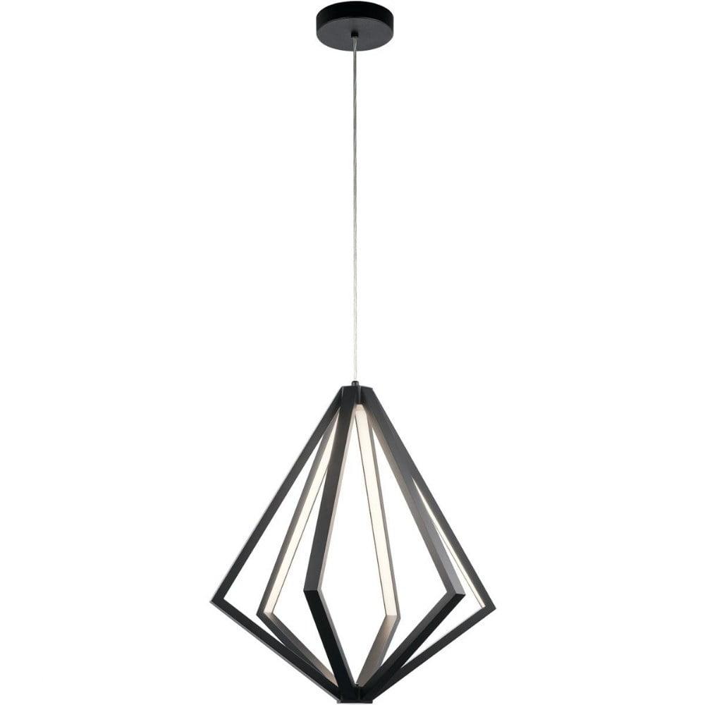 27.25 Inch 6 Led Chandelier-Matte Black Finish    -Traditional Installation Elan Lighting 84090