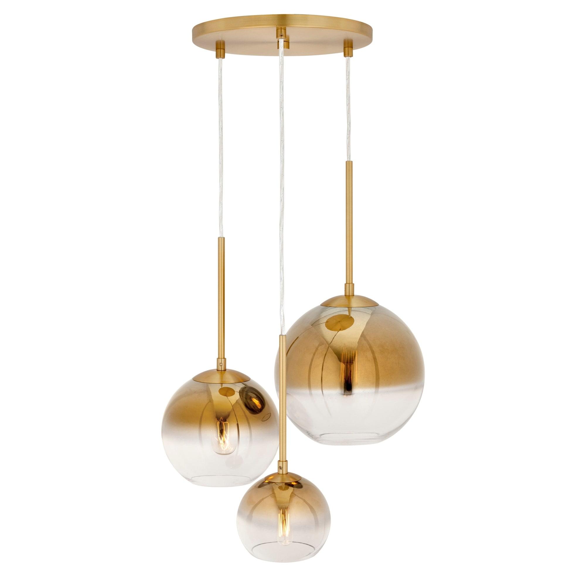 Forte Lighting 2759-03 Callisto 3 Light 16" Wide Multi Light Pendant - Gold