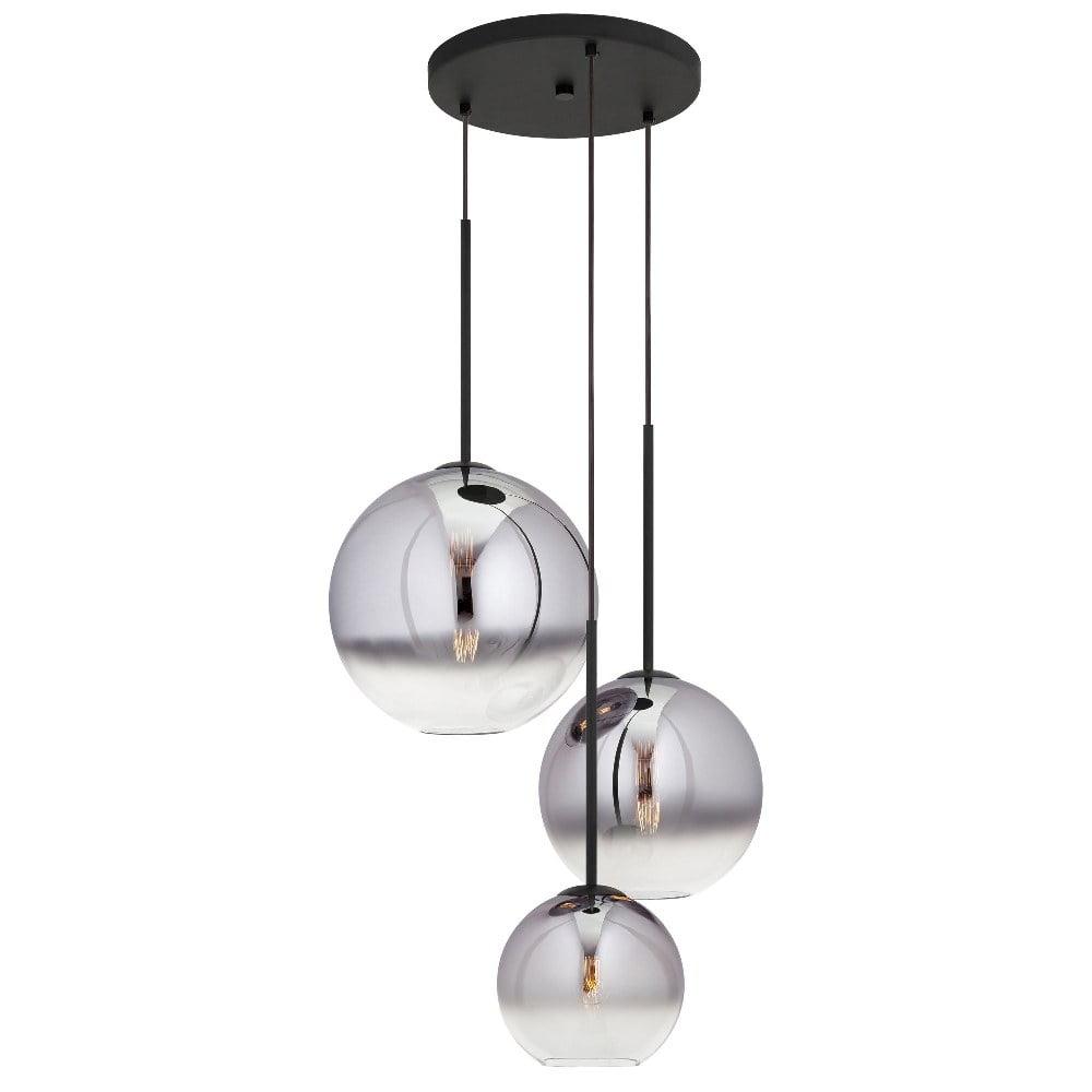 Forte Lighting 2760-03 Callisto 3 Light 18" Wide Multi Light Pendant - Black