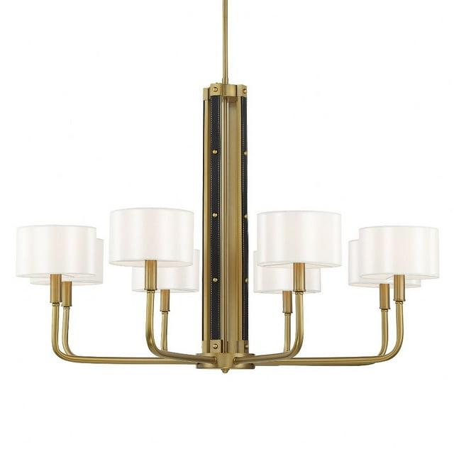 Minka Lavery Minka Lavery Chelsea Soft Brass With White Silk Chandelier