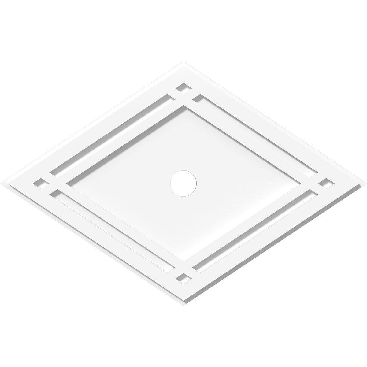 28" Diamond Architectural PVC Contemporary Ceiling Medallion