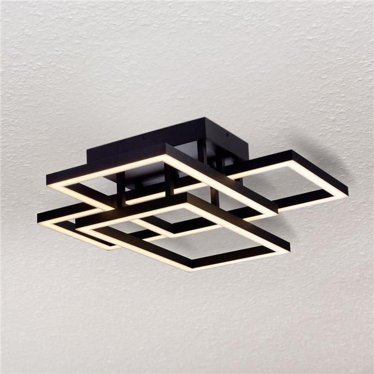 Radium 28-in Integrated LED Rectangular ETL Certified Semi Flush Ceiling Light