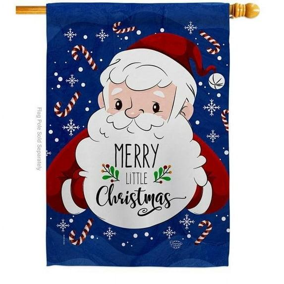 Ornament Collection Double Sided 40'' H x 28'' W Polyester Christmas House Flag