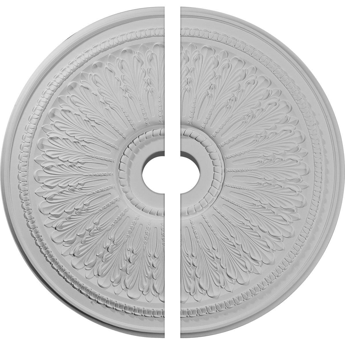 Oakleaf White High Density Urethane Ceiling Medallion