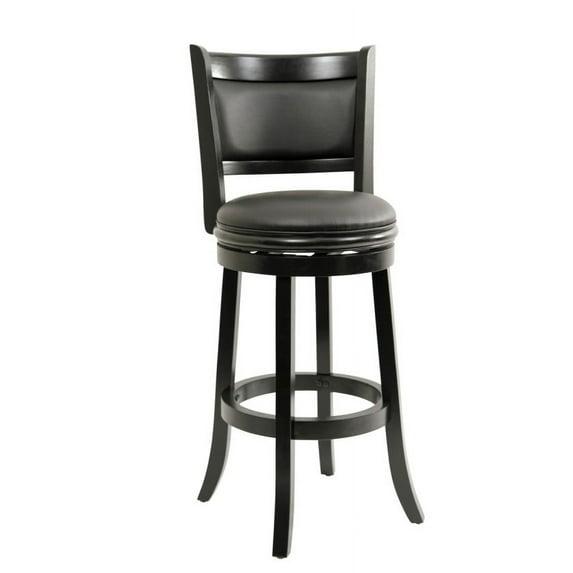 29" Augusta Swivel Stool, Black