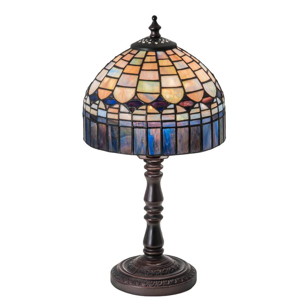 Meyda Tiffany & Stained Glass Metal Table Lamp