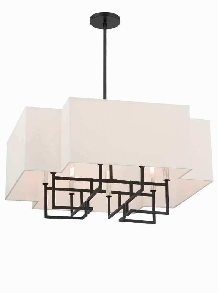 2957-572-Minka Lavery-Upham Estates - 8 Light Pendant-25 Inches Tall and 28 Inches Wide