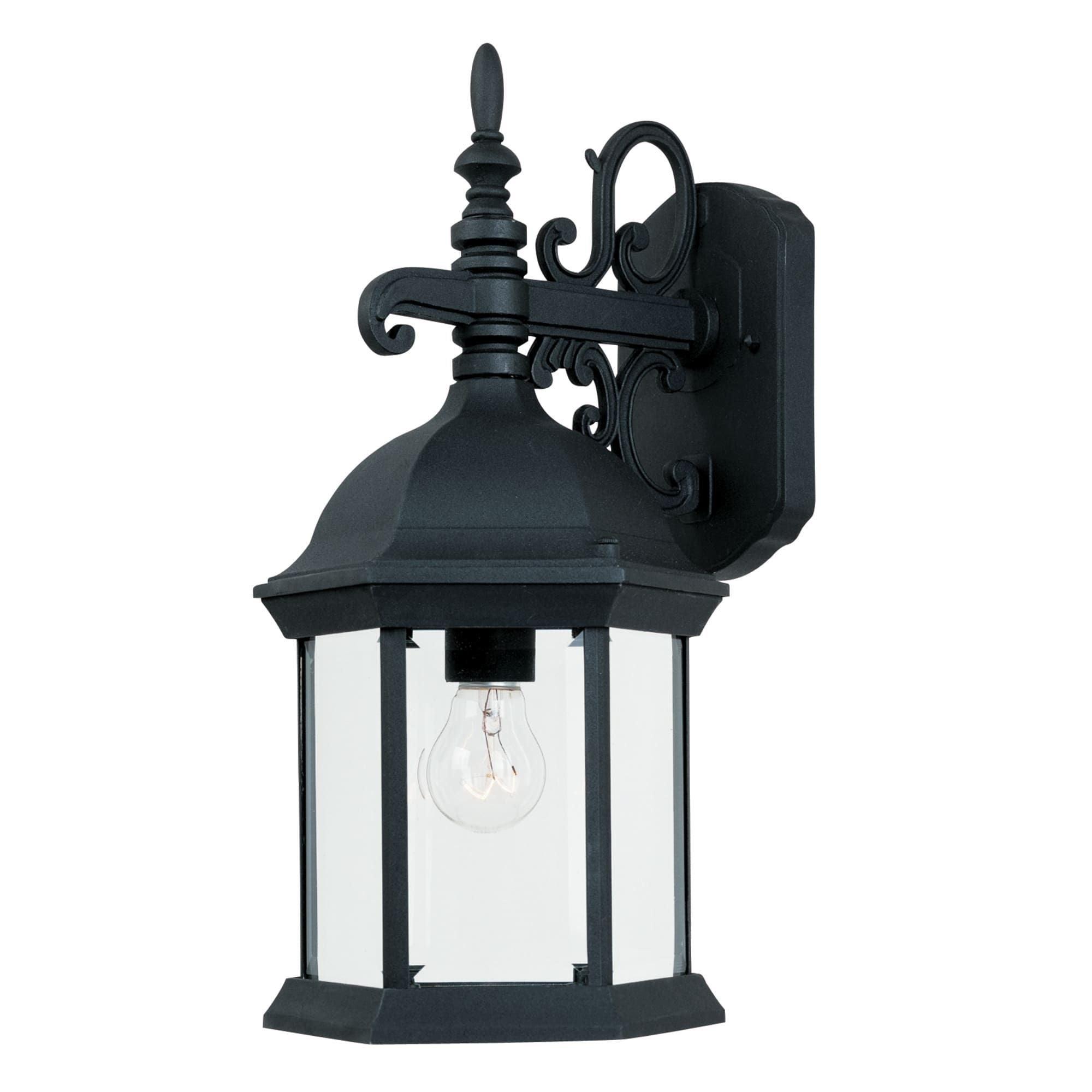 2971-BK-Designers Fountain-Devonshire - One Light Outdoor Wall Lantern