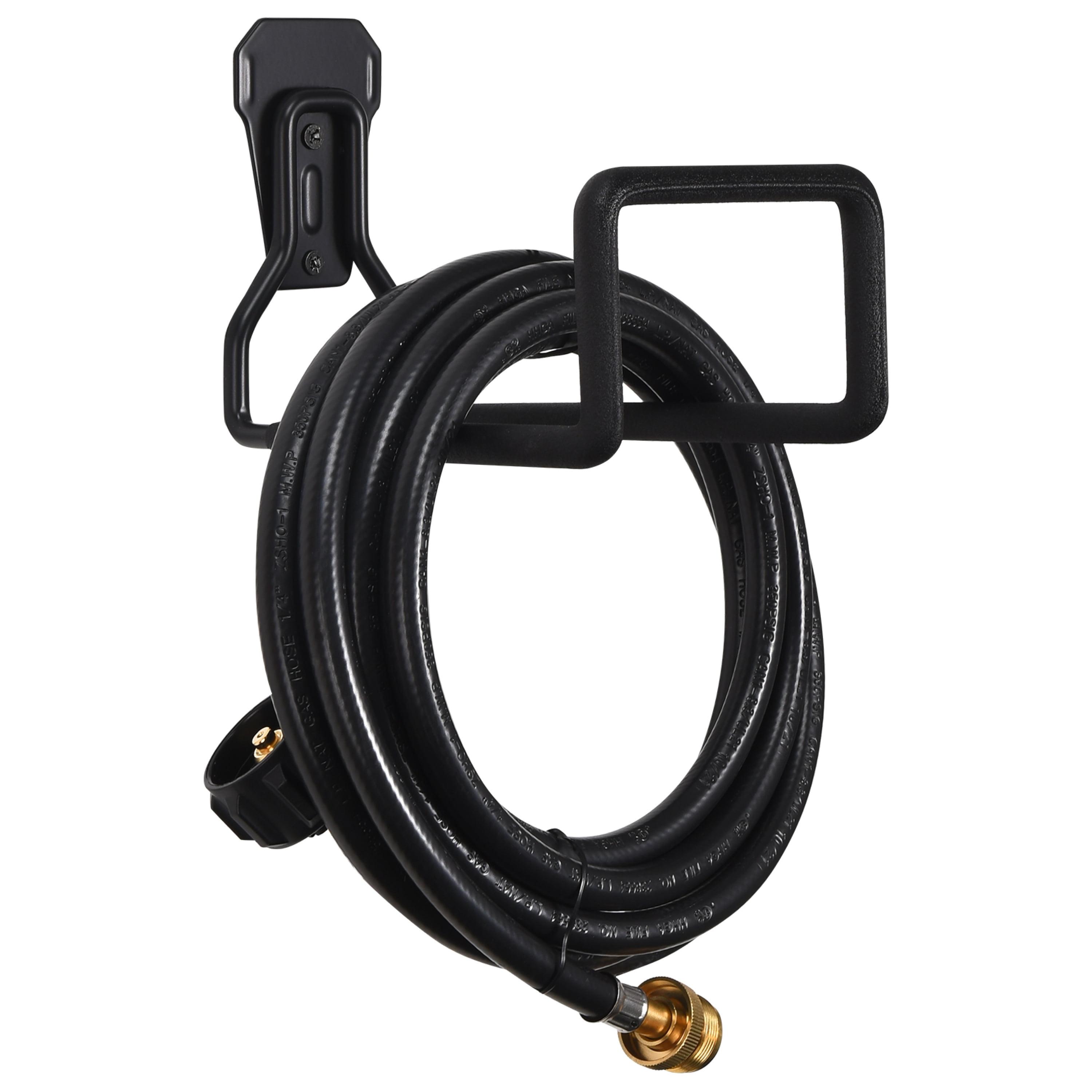 2WAYZ Heavy Duty Hose Holder for Garden - Black