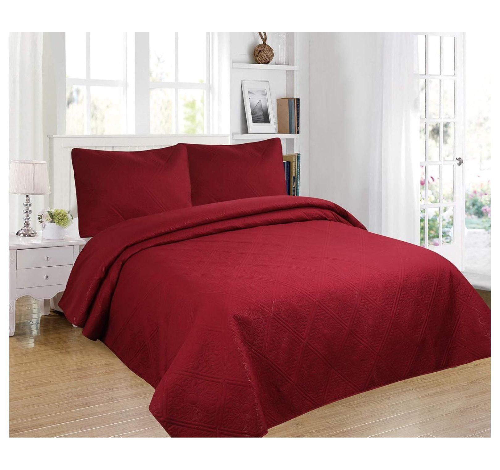 Mellanni Ultrasonic Quilted Coverlet Set