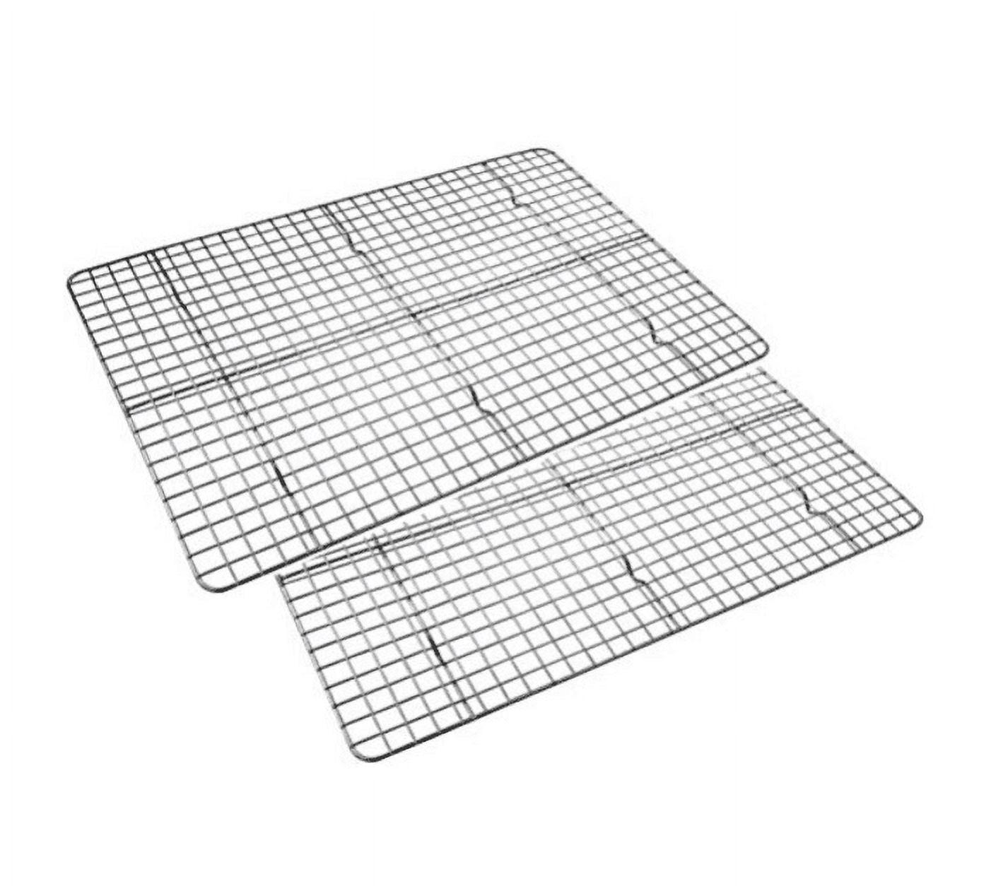 Trian 2 Cooling Racks for Baking, Stainless Steel Wire Rack Baking Rack Oven Rack Cookie Rack, Oven Safe, Rust-Resistant Rack for Cooking, Baking, Roasting and Grilling(8.75'' x 6.25'' x 0.75')