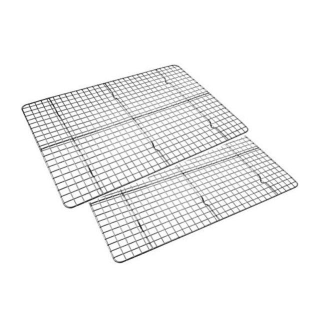 Trian 2 Cooling Racks for Baking, Stainless Steel Wire Rack Baking Rack Oven Rack Cookie Rack, Oven Safe, Rust-Resistant Rack for Cooking, Baking, Roasting and Grilling(8.75'' x 6.25'' x 0.75')