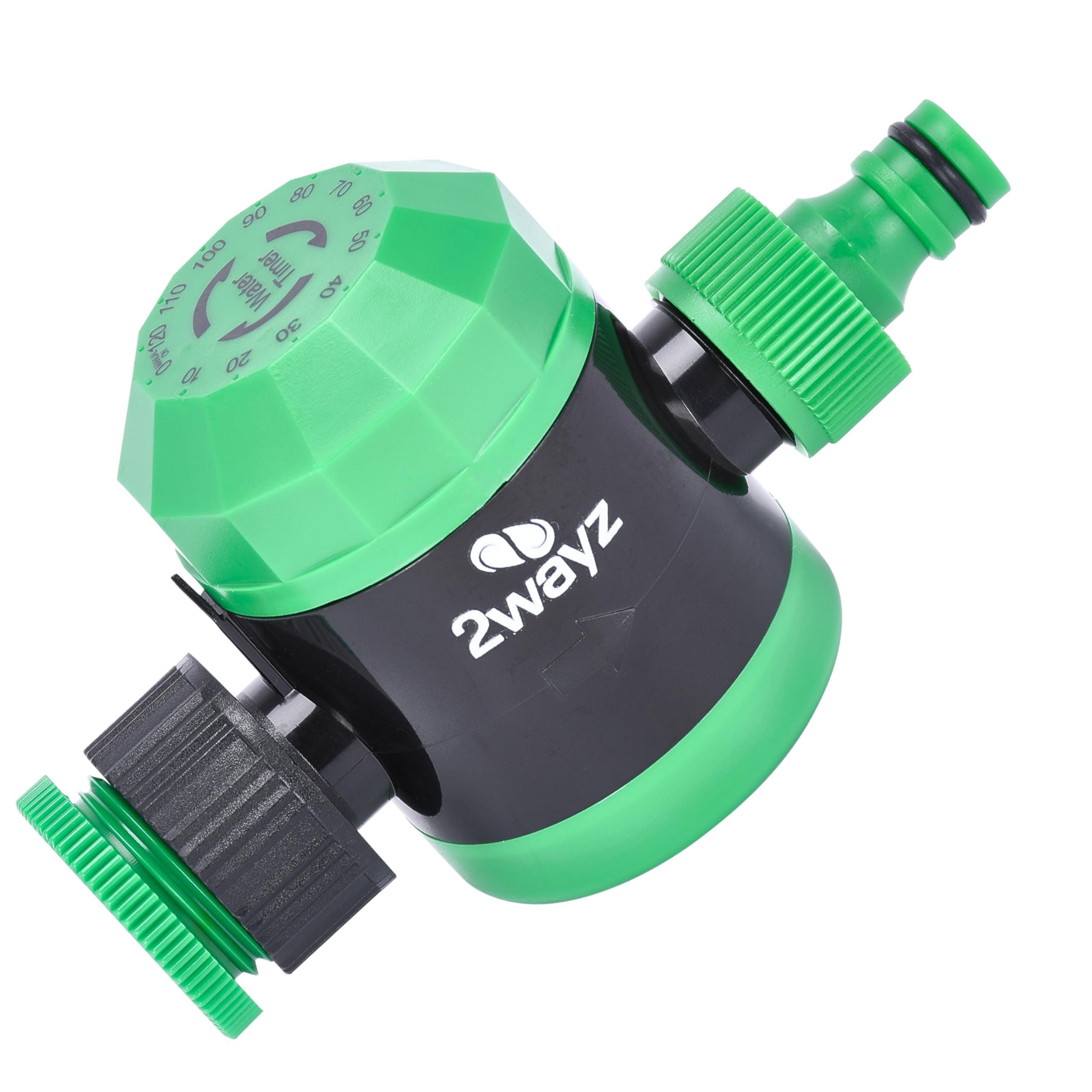 2WAYZ 5.5x2.3 '' Mechanical Water Timer Save Water Time Up to 120 Minutes, Green