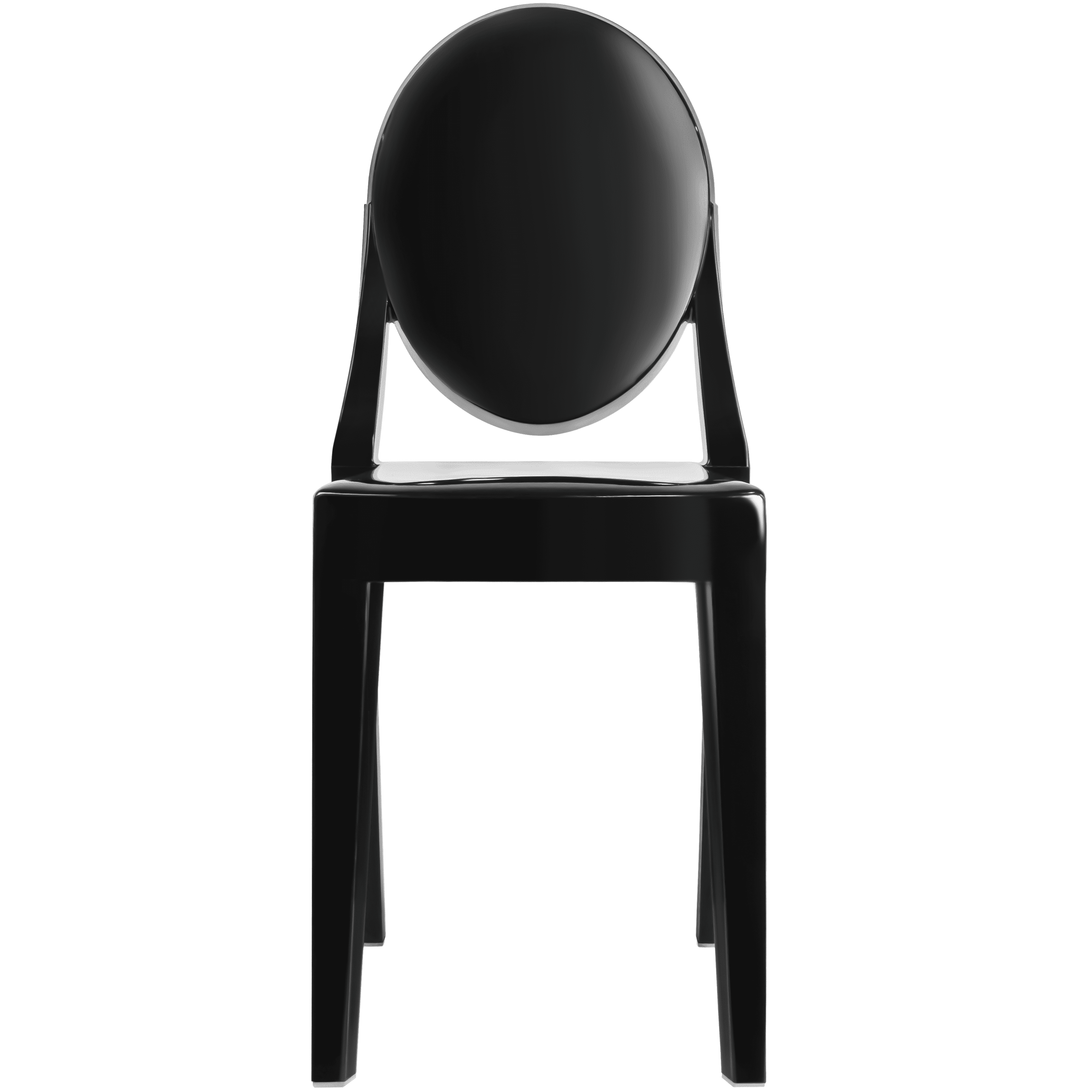 Black Acrylic Modern Stackable Ghost Dining Chair