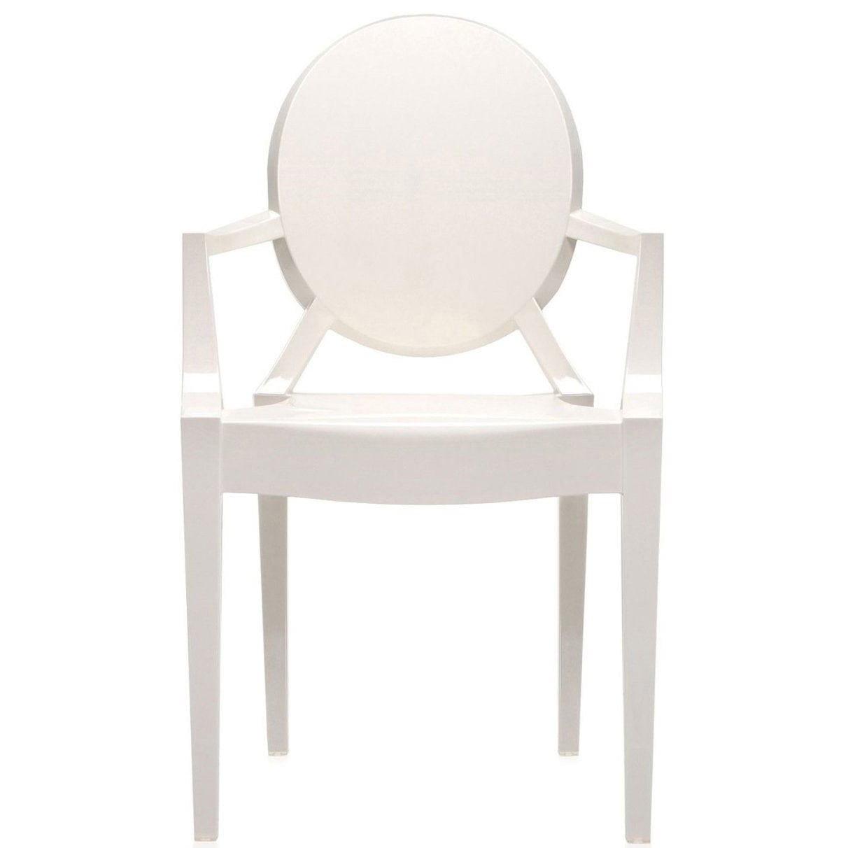 2xhome Modern Plastic Dining Chair with Arms Stackable Acrylic Vanity Contemporary Accent Side Armchair, White