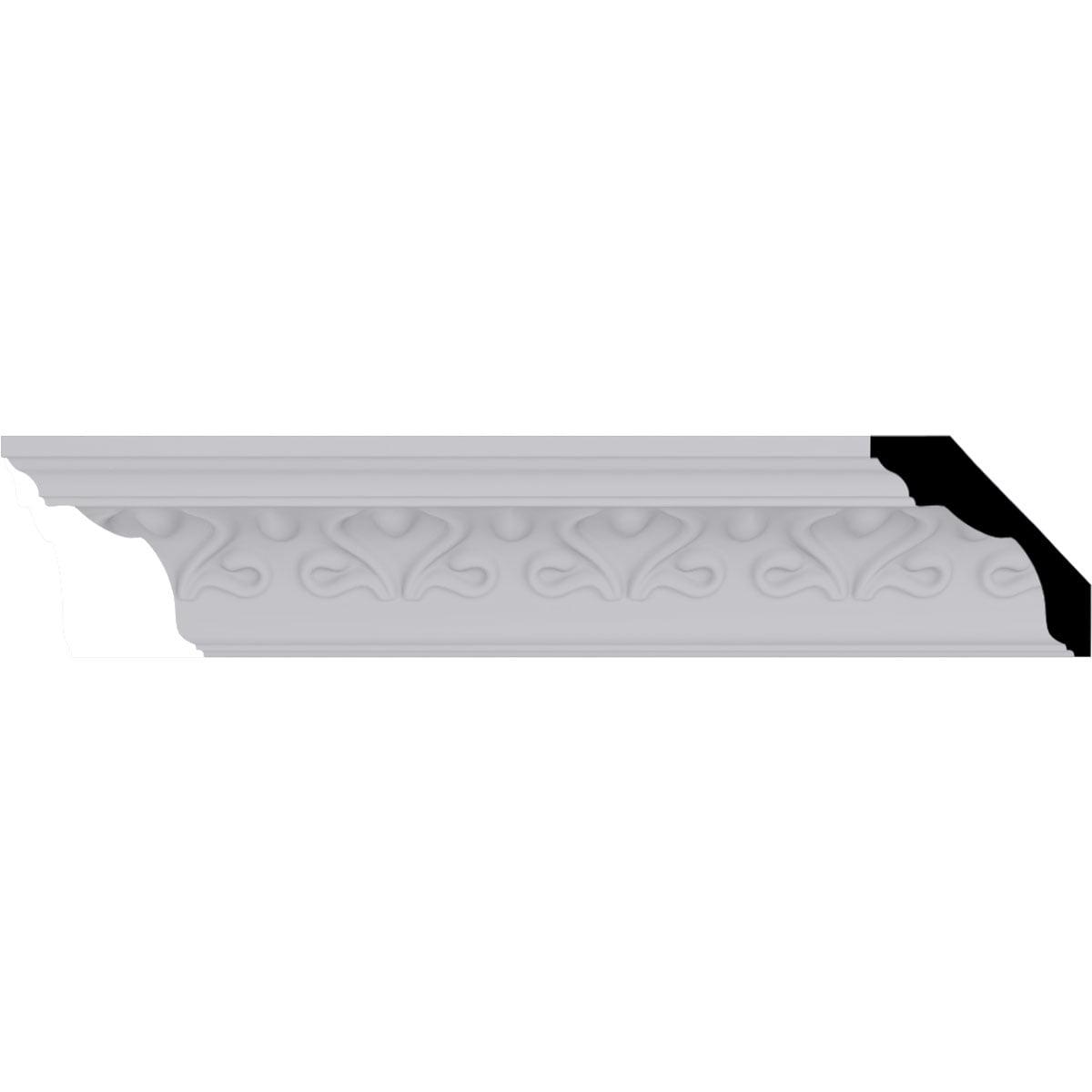 Ekena Millwork 3 1/8"H x 3 1/8"P x 4 1/2"F x 94 1/2"L Read Crown Moulding