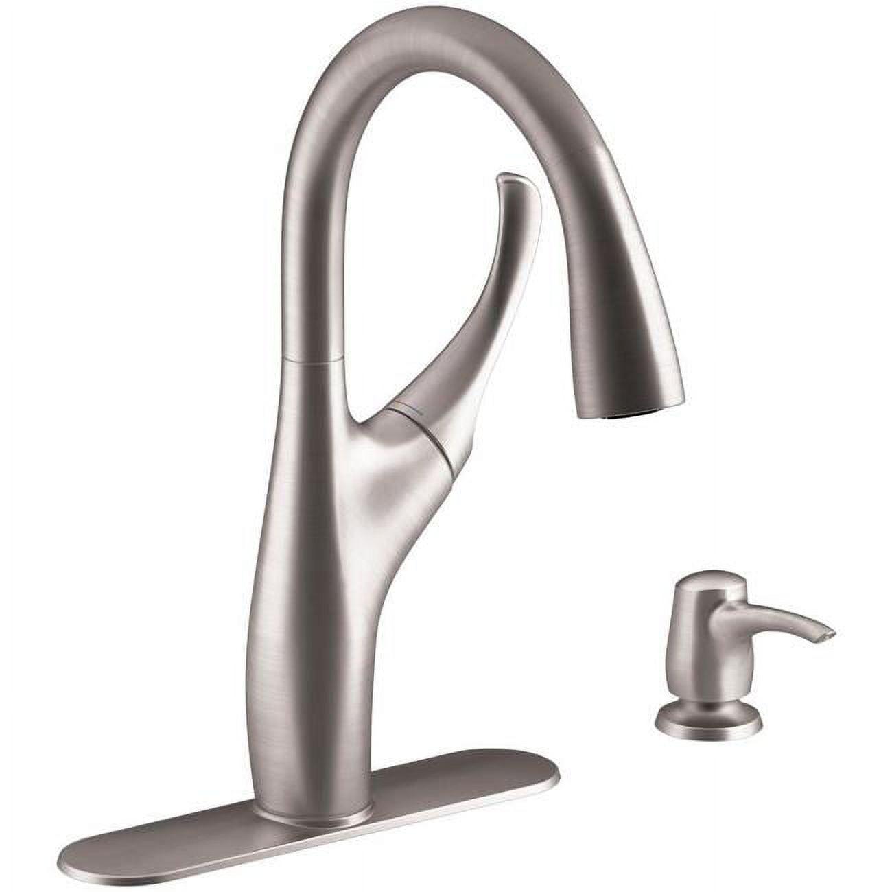 Kohler One Handle Stainless Steel Pull-Down Kitchen Faucet Model No. R72511-SD-VS