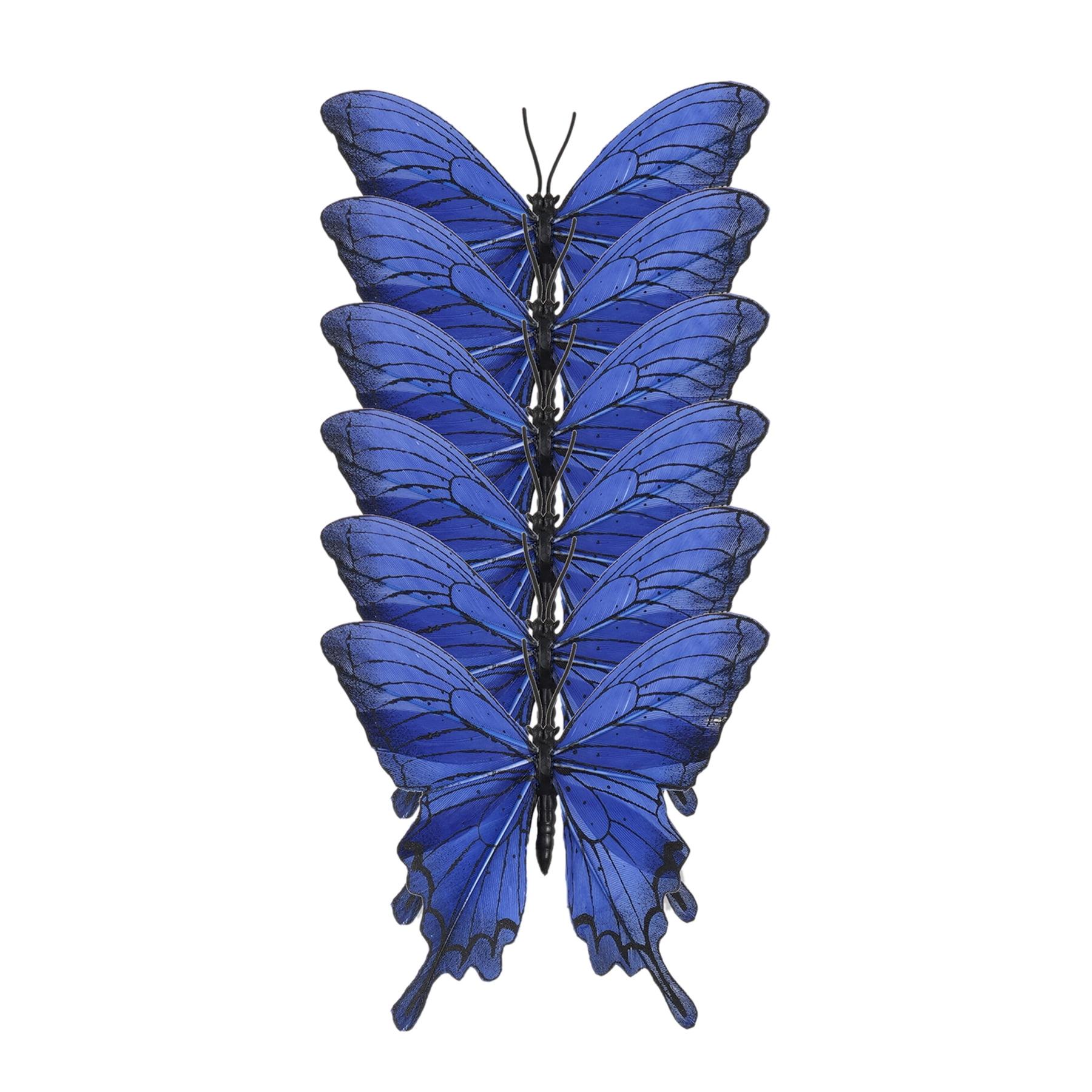 3.5" Blue Feather Butterflies - 6ct. by Ashland®