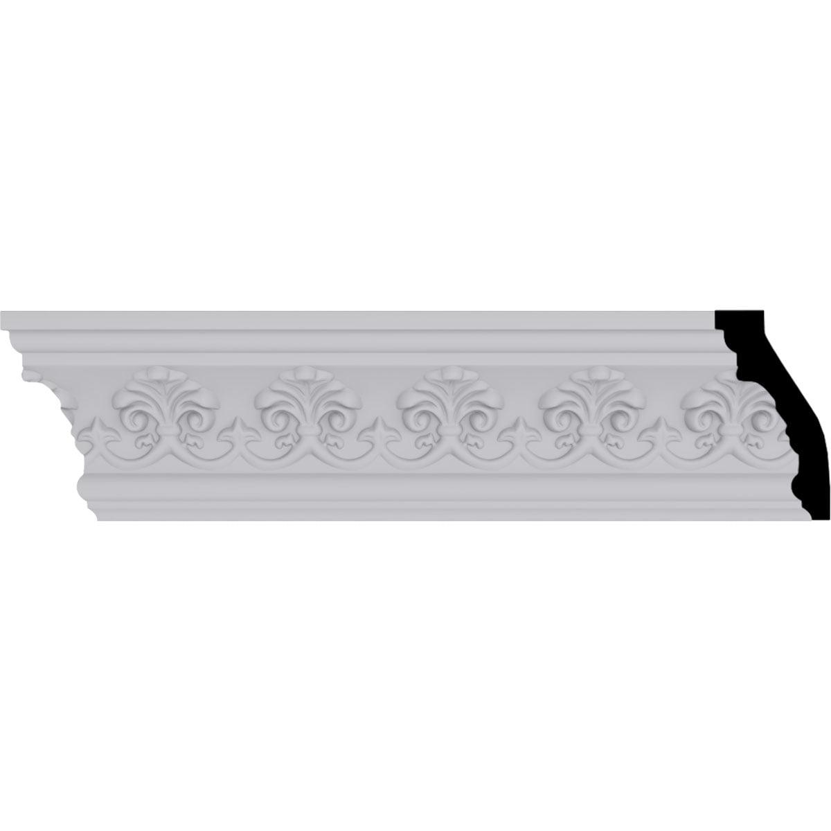 Ekena Millwork 3 7/8"H x 2 1/8"P x 4 1/2"F x 94 1/2"L Hampshire Crown Molding