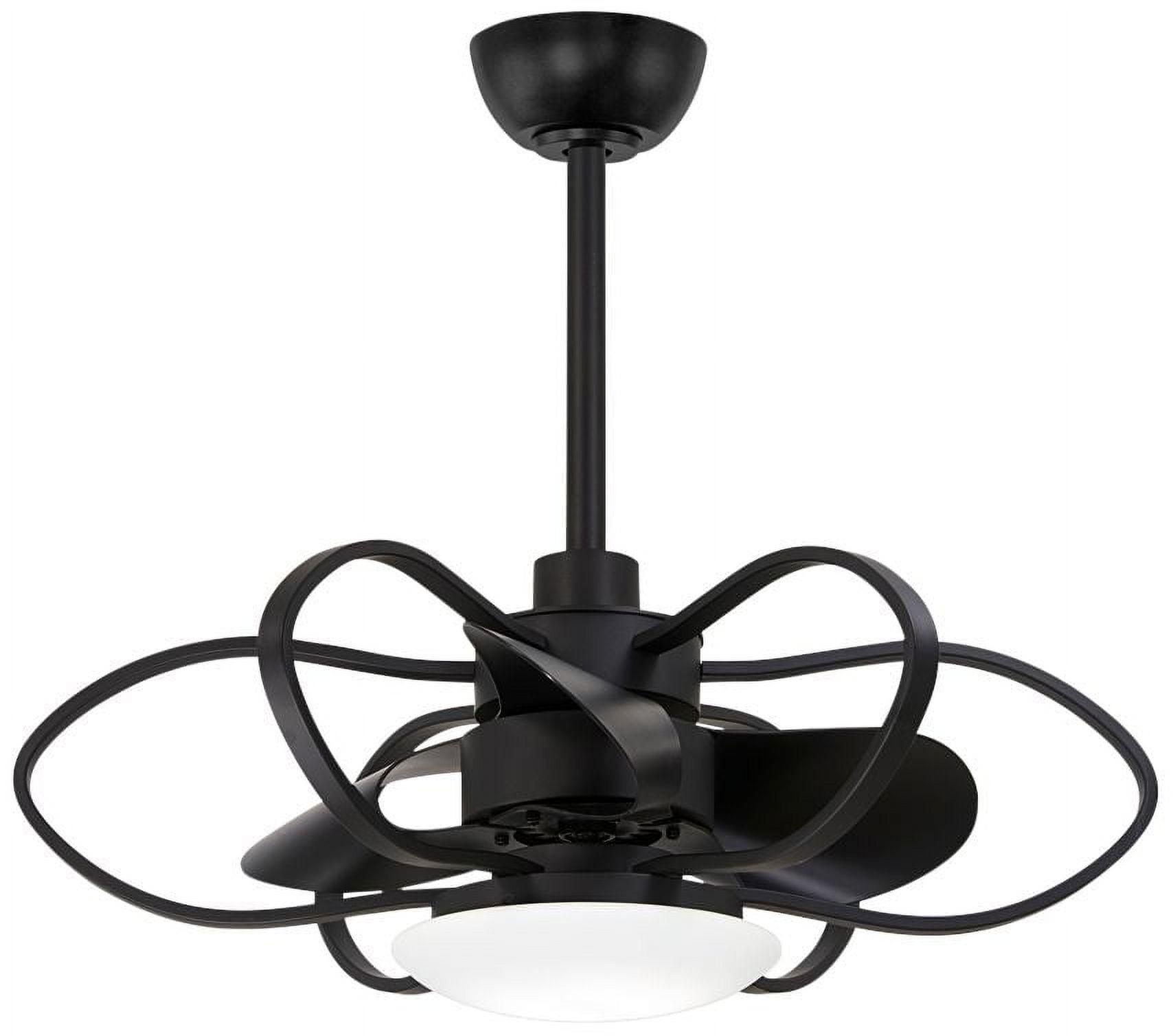 29'' Black LED Ceiling Fan with Remote and Light Kit