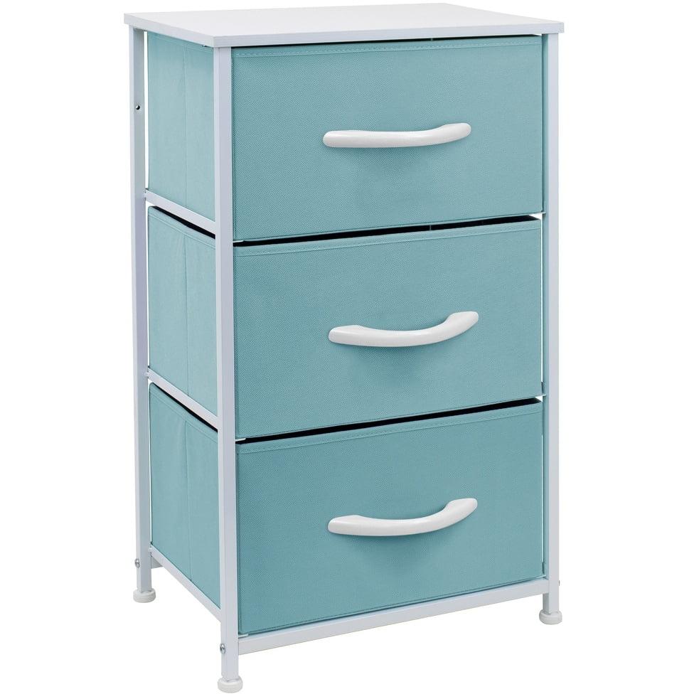 Sorbus Sorbus 3 Drawers Nightstand with Steel Frame and Wood Top