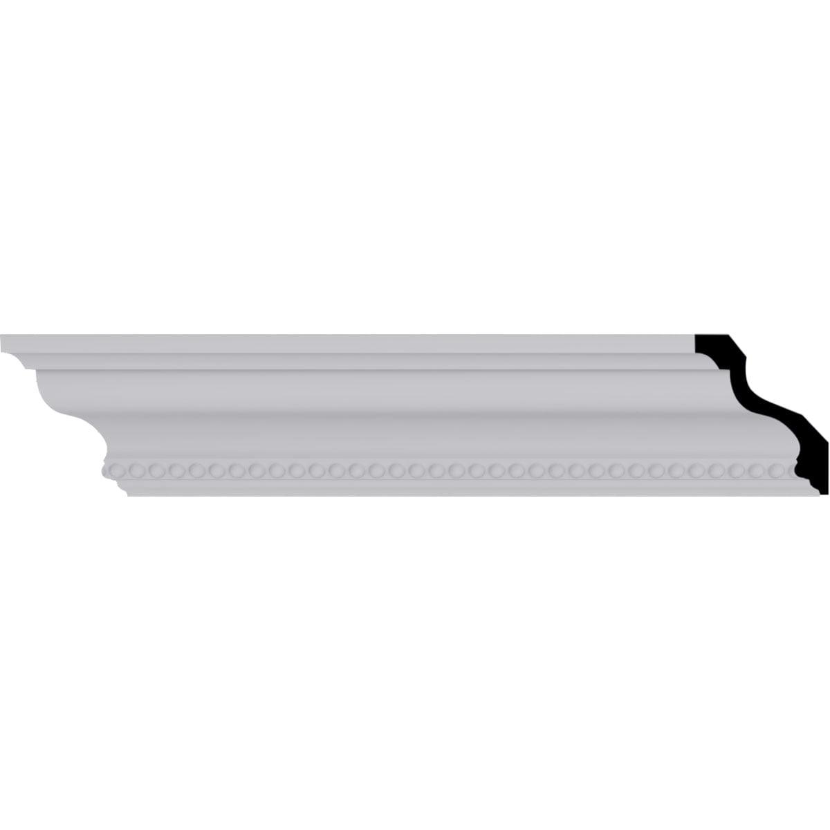 Valeriano Dentil White Polyurethane Crown Moulding 94.5"