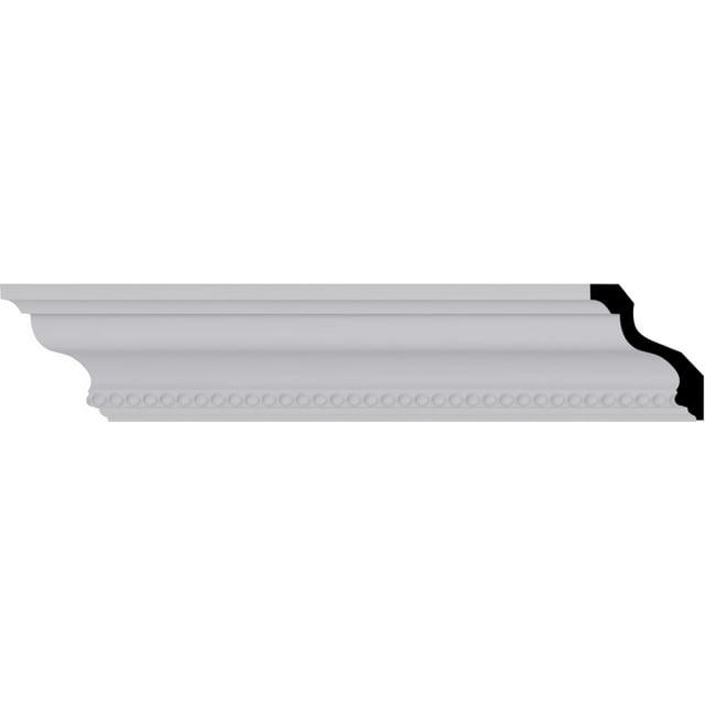 Ekena Millwork 3"H x 2 1/2"P x 4"F x 94 1/2"L Valeriano Dentil Crown Moulding