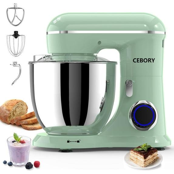 3-IN-1 Electric Stand Mixer, 6.5QT Bowl 660W 10-Speed Kitchen Mixer, Household Food Mixers include Dough Hook, Beater and Whisk, Bread Cake Mixer for Baking and Most Home Cooks, Purple