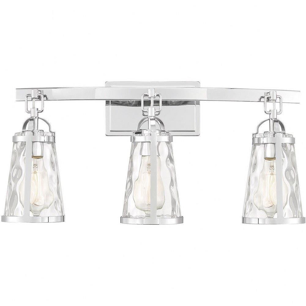 Savoy House Albany 3 - Light Vanity in  Polished Chrome