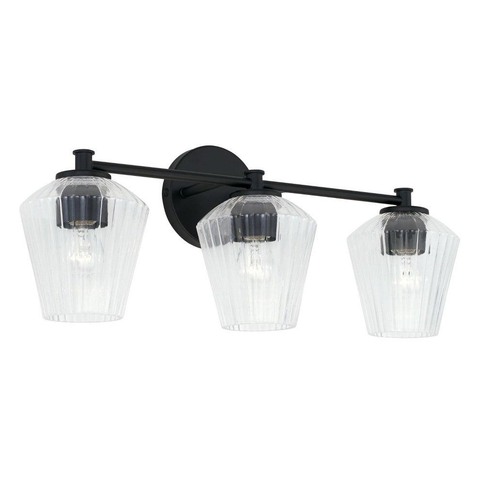 3 Light Bath Vanity-Matte Black Finish Capital Lighting 141431Mb-507