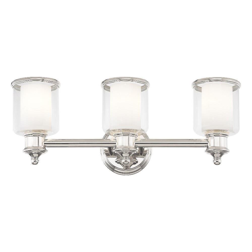 Livex Lighting Middlebush 3 - Light Vanity in  Polished Nickel