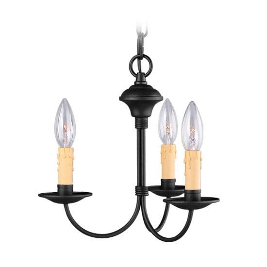 Livex Lighting Heritage 3 - Light Chandelier in  Black