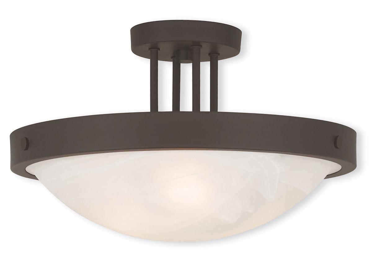 Hokku Designs Burech Glass Semi Flush Mount