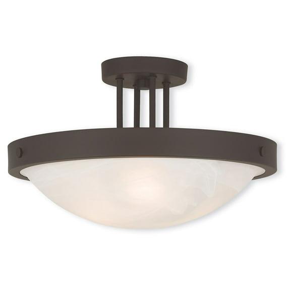 Hokku Designs Burech Glass Semi Flush Mount