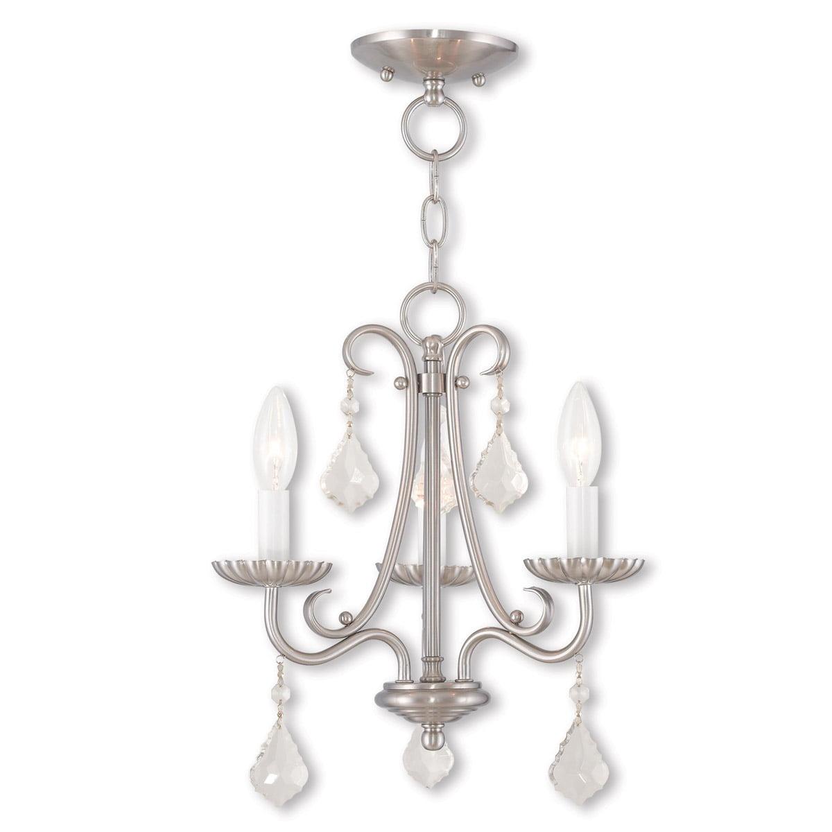 Livex Lighting Daphne 3 - Light Chandelier in  Brushed Nickel
