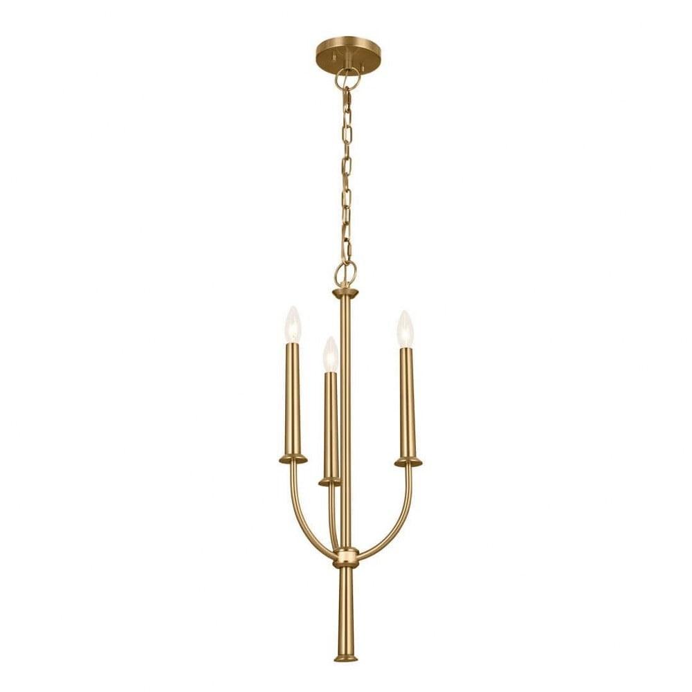 Kichler Lighting Florence 3 - Light Chandelier in  Brushed Natural Brass