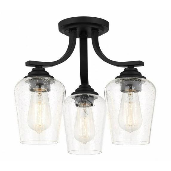 3 Light Convertible Chandelier-Coal Finish    -Traditional Installation Minka Lavery 4926-66A