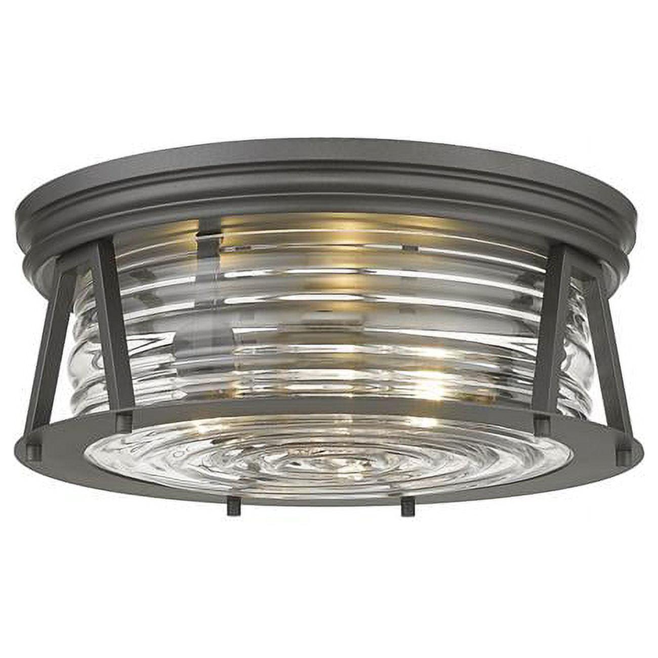 Z-Lite Cape Harbor 3 - Light Flush Mount in  Bronze