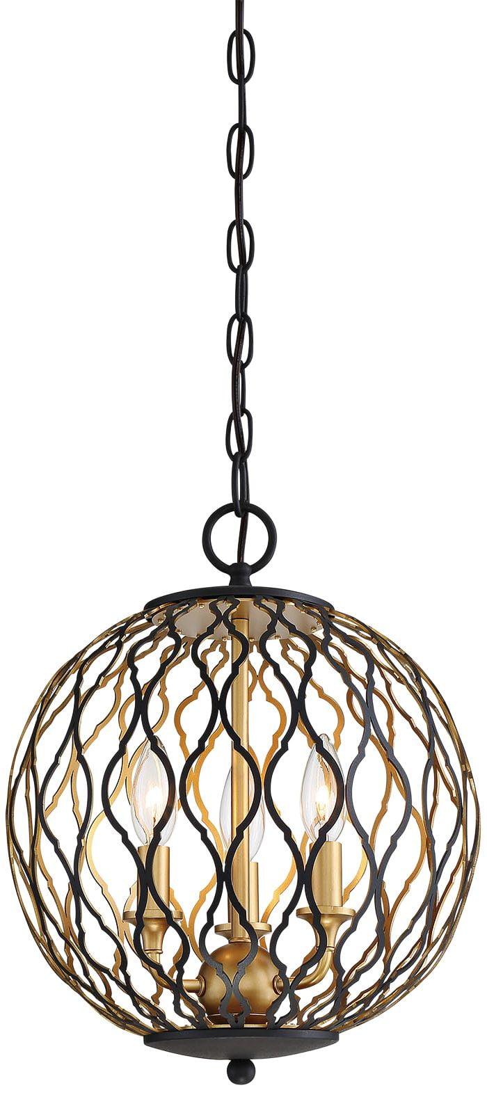 3 Light Pendant 16.25 Inches Tall By 12 Inches Wide     -Traditional Installation Minka Lavery 2403-680