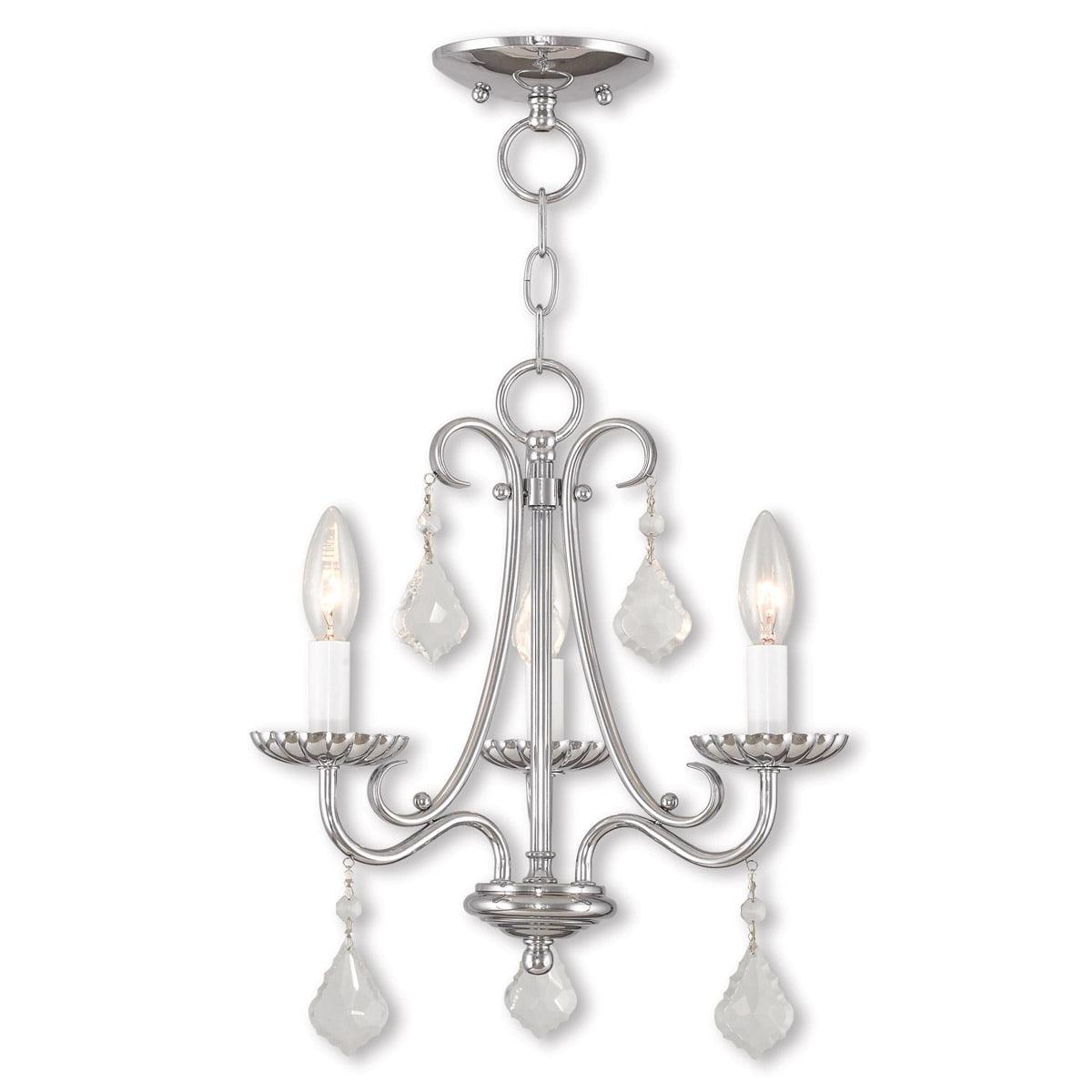 Livex Lighting Daphne 3 - Light Chandelier in  Brushed Nickel