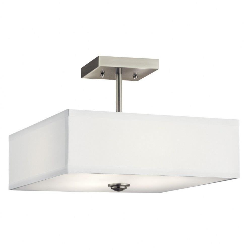 Kichler Lighting Shailene 3 - Light Semi-Flush Mount in  Brushed Nickel