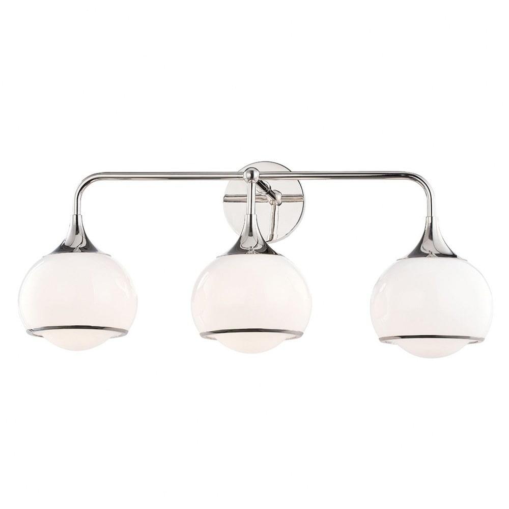 3-Light Wall Sconce-Polished Nickel Finish Mitzi H281303-Pn