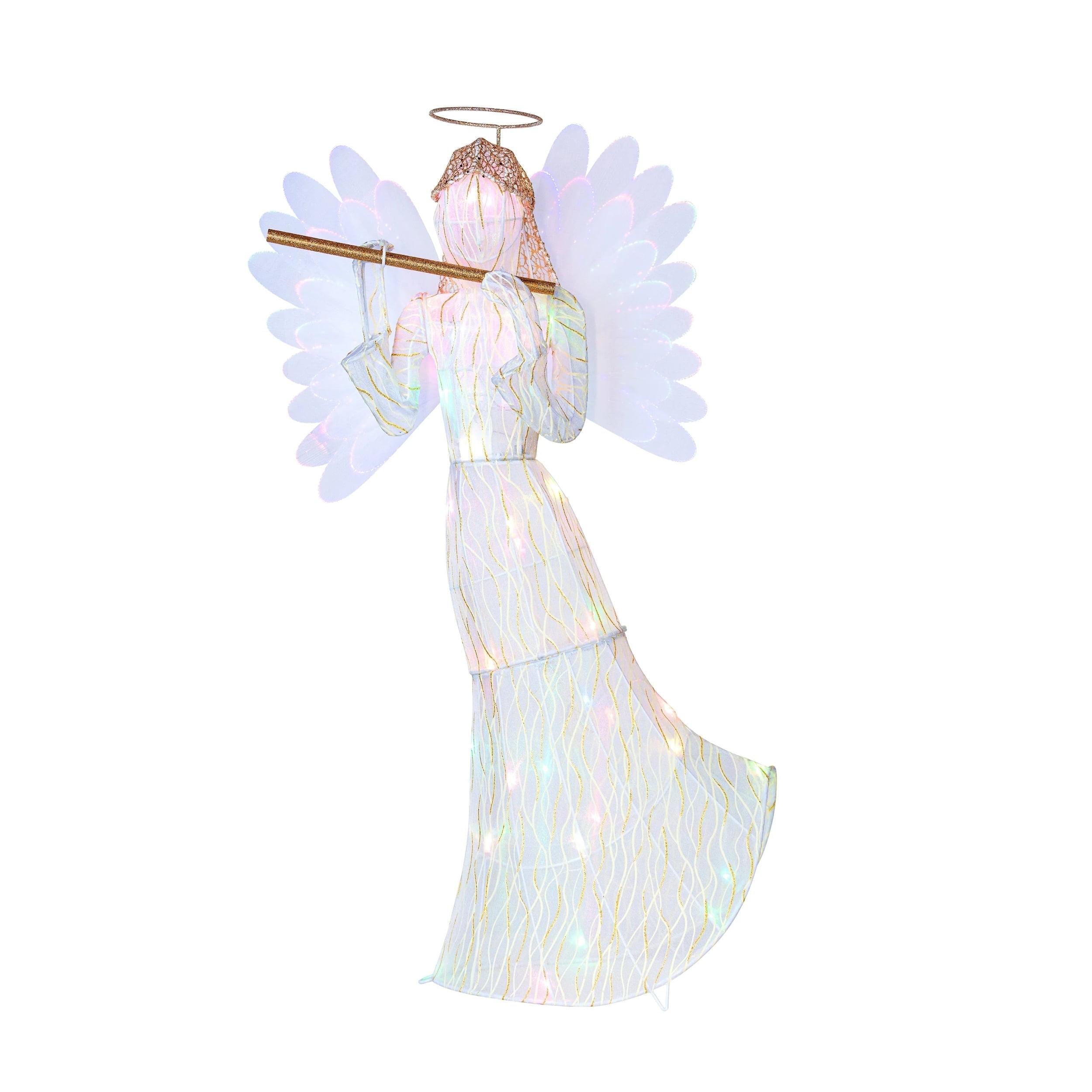 3' Outdoor Animated Fiber-Optic Angel